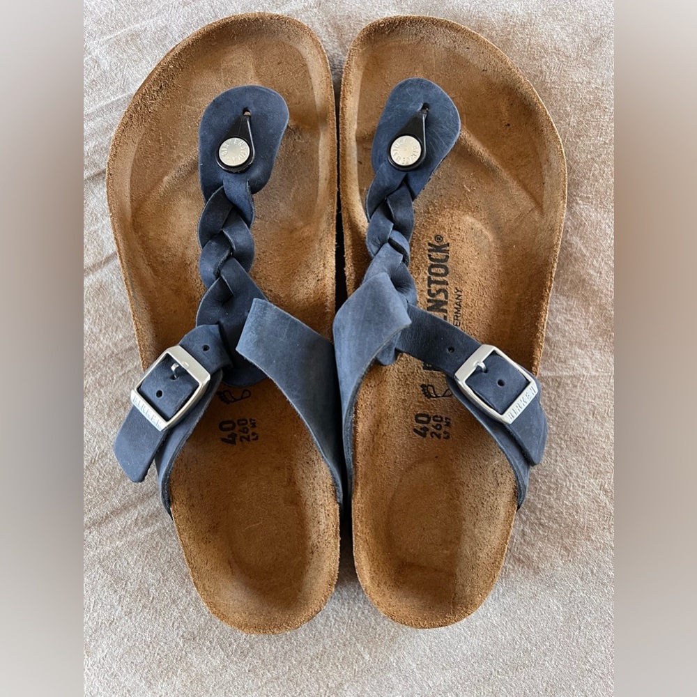 Birkenstock Women's Navy Braided Sandals